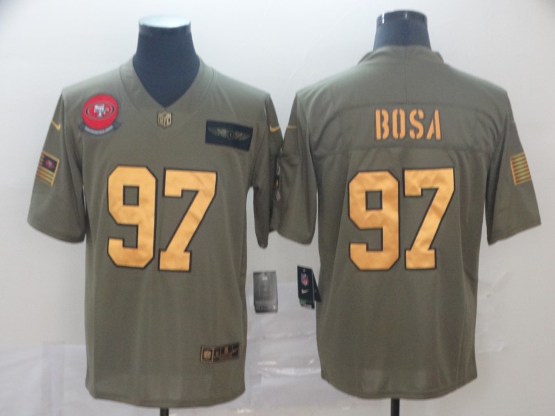 Men's San Francisco 49ers Nick Bosa #97 Brown Jersey